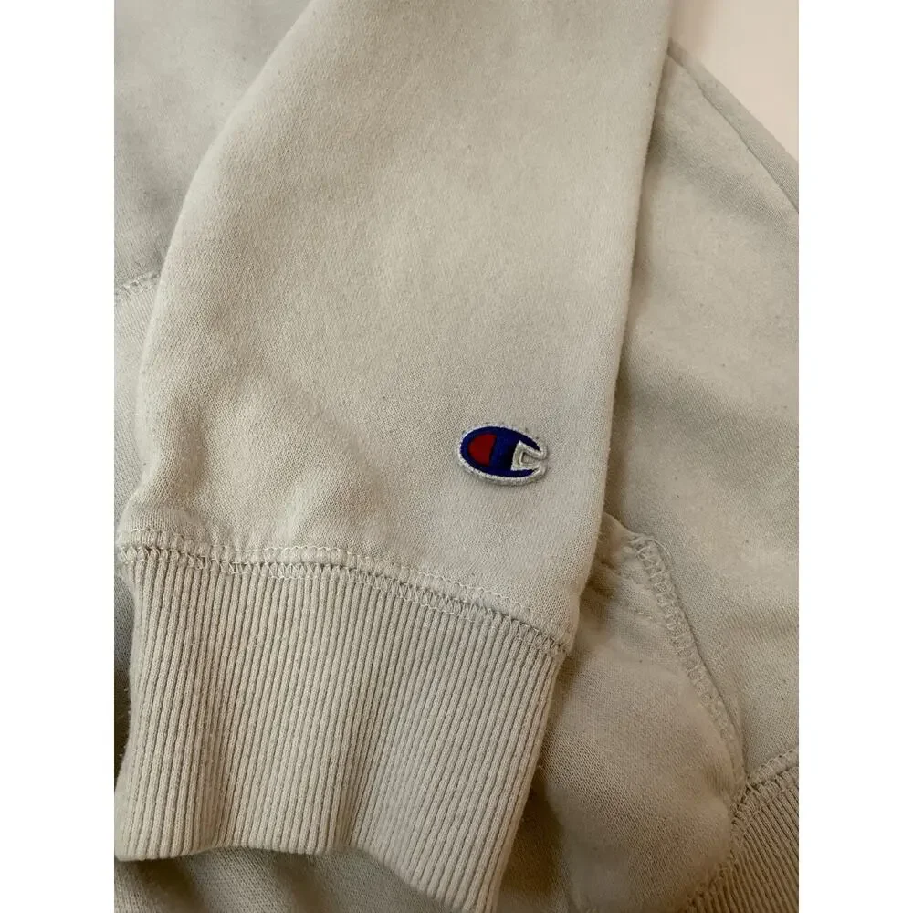 Gray Logo Hoodie Sweatshirt Athleisure Casual Youth Kids Champion XL
